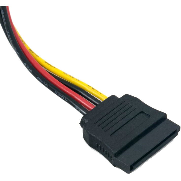 Кабель EXTRADIGITAL Serial ATA Power Cable 18 AWG 0.16 м (KBP1660) Роз'єм 1 Molex (мама)