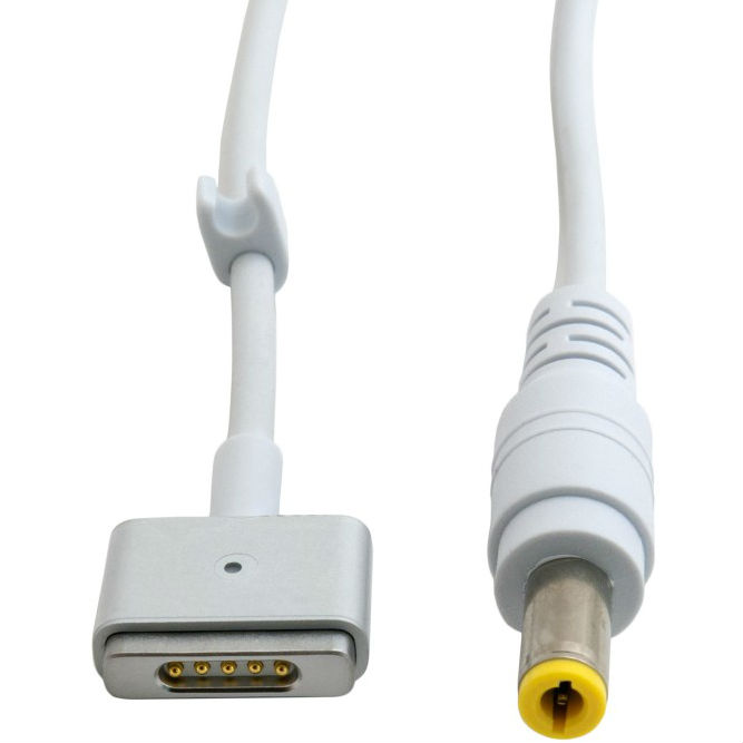 Кабель EXTRADIGITAL Apple MagSafe2 to PowerBank DC white 1.25 м (KBP1666) Роз'єм 2 DC Plug (5.5x2.5 мм)