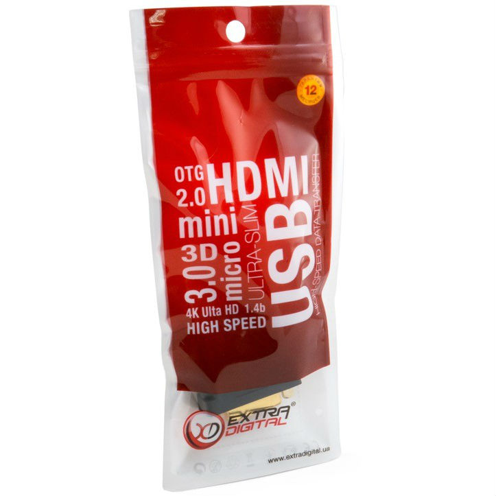 Заказать Переходник EXTRADIGITAL DVI-D Dual Link (F) - HDMI (M) (KBH1686)