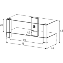 Тумба SONOROUS PL 3415-B-HBLK