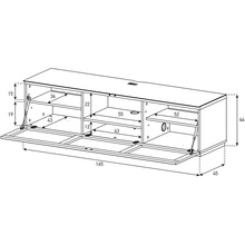 Тумба SONOROUS STA 160I-WHT-WHT-BS