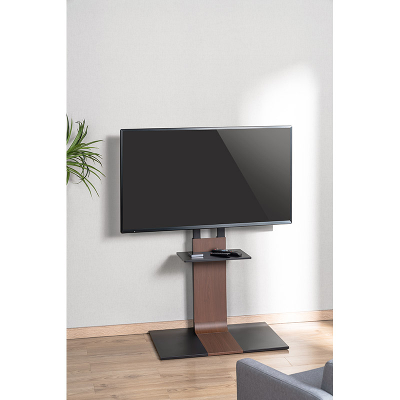 Фото Стійка OFFICEPRO TVS605 45"-90" Black/Walnut wood