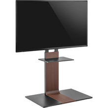 Стойка OFFICEPRO TVS605 45"-90" Black/Walnut wood