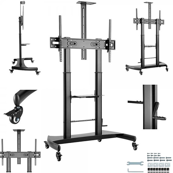 В Україні Стійка GEMBIRD TVS-100T-02 60"-100" (8716309129060)