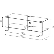 Тумба SONOROUS PL 3410-B-HBLK