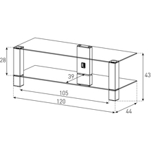 Тумба SONOROUS PL 3410-B-INX