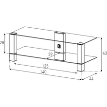 Тумба SONOROUS PL 3414-B-HBLK