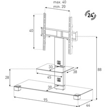 Стойка SONOROUS PL 2500-B-INX