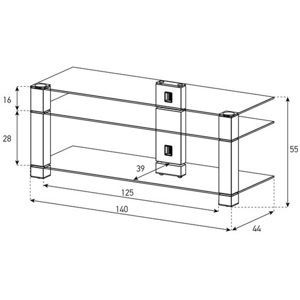 Фото Тумба SONOROUS PL 3404-C-INX