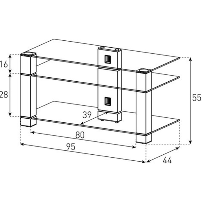 Фото Тумба SONOROUS PL 3405-C-INX