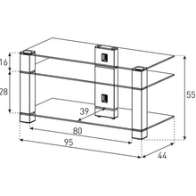 Тумба SONOROUS PL 3405-C-INX