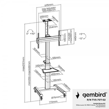 Подставка для телевизора GEMBIRD (TVS-70T-02)