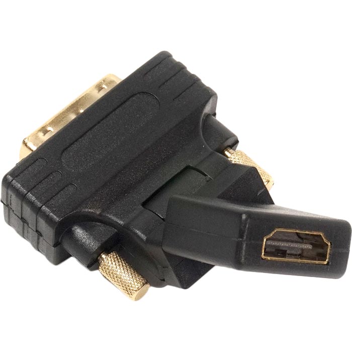 Переходник POWERPLANT HDMI AF - DVI (24+1) AM Black (KD00AS1301) Тип разъема HDMI - DVI