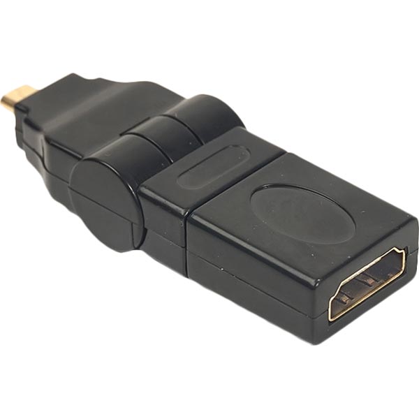 Перехідник POWERPLANT HDMI AF - micro-HDMI AM Black (CA910618) Вид перехідник