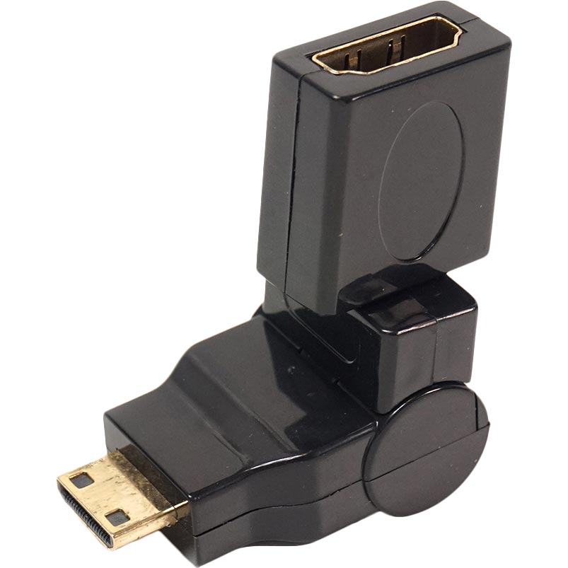 Перехідник POWERPLANT HDMI AF - mini-HDMI AM Black (KD00AS1300)