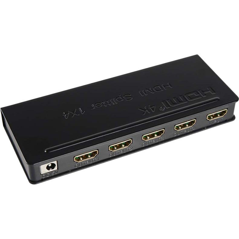 Спліттер PowerPlant HDMI - 4 х HDMI Black (CA911509) Конектори мама-мама