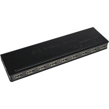 Спліттер PowerPlant HDSP8-M HDMI - 8 х HDMI Black (CA911516)