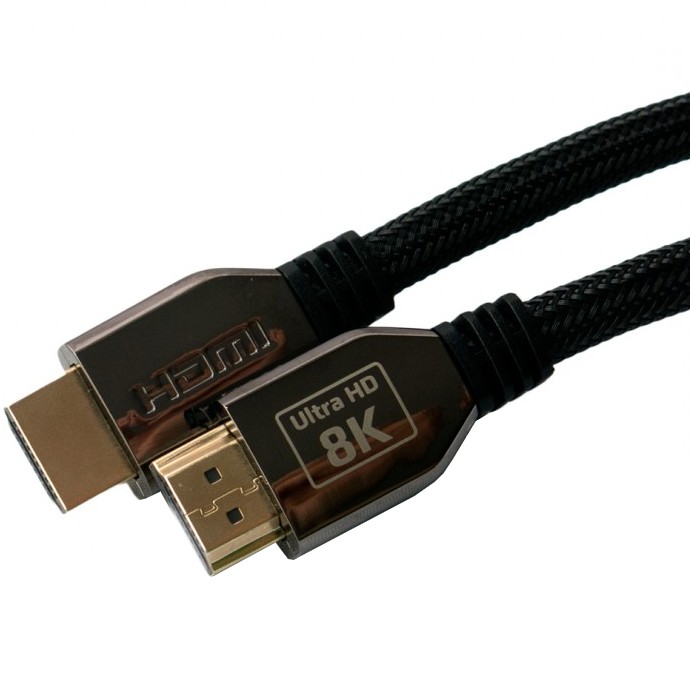 Зовнішній вигляд Кабель EXTRADIGITAL HDMI 4K - 120HZ / 8K - 60HZ 48Gbps/s (7680 X 4320 DPI) 1.5м Black (KBH1740)