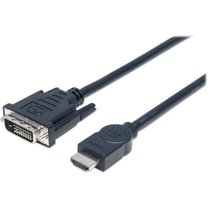 

Кабель INTRACOM HDMI M - DVI 24M, 3.0 м, Manhattan (372510), HDMI M - DVI 24M, 3.0 м, Manhattan