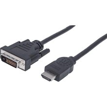 Кабель Manhattan HDMI - DVI-D 1.8 м, Black (372503)