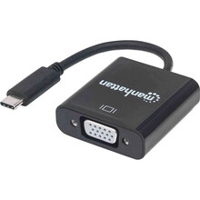 Переходник Manhattan USB Type-C - VGA 0.08 м Black (151771)