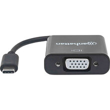 Перехідник Manhattan USB Type-C - VGA 0.08 м Black (151771)