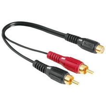 Кабель HAMA 44115 Audio Adapter 2RCA Plugs-RCA Jack