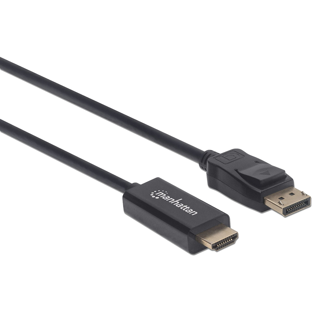 Кабель INTRACOM Manhattan DisplayPort M - HDMI M 1 м Black (153195) Вид кабель