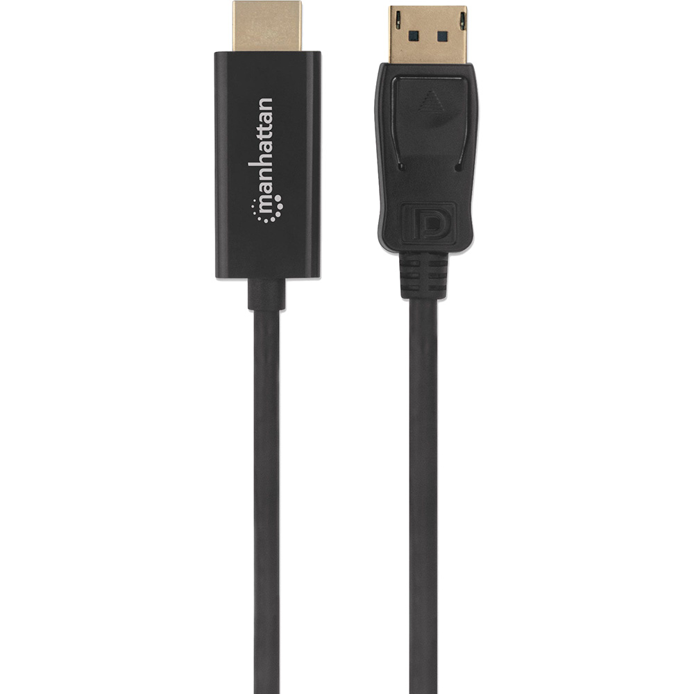 Кабель INTRACOM Manhattan DisplayPort M - HDMI M 1 м Black (153195) Коннекторы папа-папа