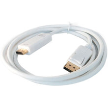 Кабель EXTRADIGITAL DisplayPort - HDMI 2м White (KBH1747)