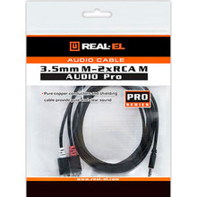 Кабель REAL EL EL123500042 mini-jack 3.5 мм(M)-2xRCA(M) 1.8 м Black (EL123500042)