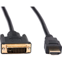 Кабель VINGA HDMI - DVI-D 24+1 1.8 м (VCPHDMIDVI1.8)