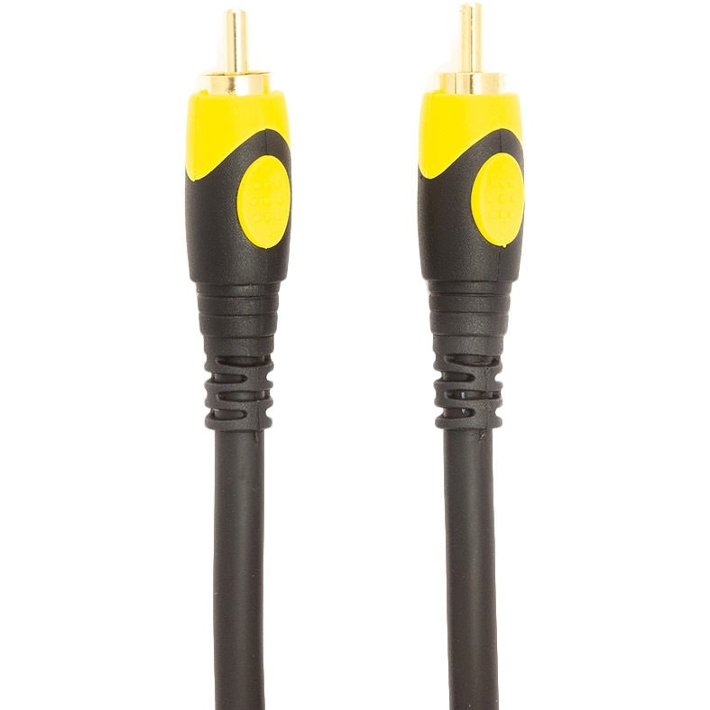 Кабель POWERPLANT RCA (M) - RCA (M) 1.5 м Black (CA911721)