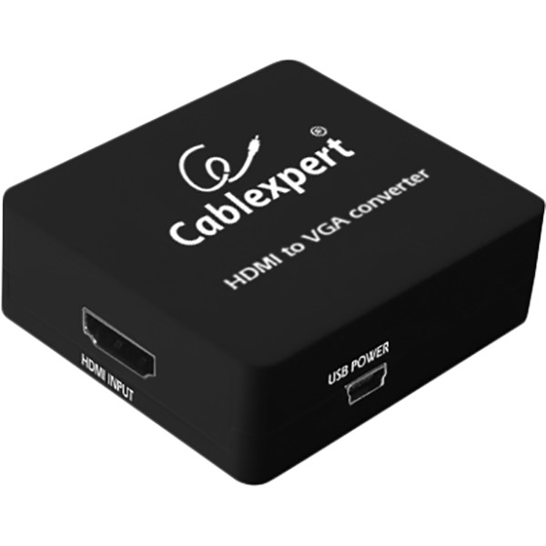 Переходник CABLEXPERT HDMI - VGA Black (DSC-HDMI-VGA-001)