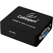 Перехідник CABLEXPERT HDMI - VGA Black (DSC-HDMI-VGA-001)