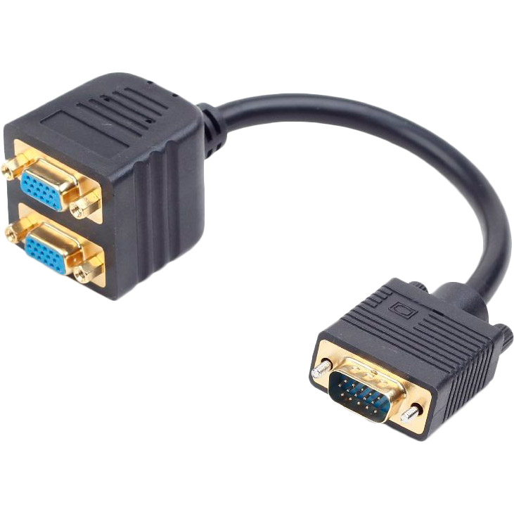 Кабель CABLEXPERT VGA - 2 x VGA 0.2 м Black (CC-VGAX2-20CM)