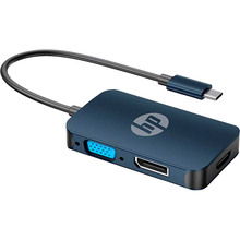 Кабель HP USB 3.1 Type-C - HDMI/VGA/DP 0.2 м Black (DHC-CT200)