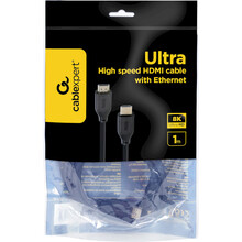 Кабель CABLEXPERT HDMI V.2.1 1м Black (CC-HDMI8K-1M)