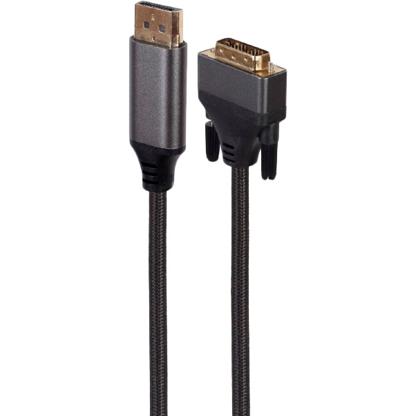 

Кабель Cablexpert DisplayPort - DVI 1.8 м (CC-DPM-DVIM-4K-6), CC-DPM-DVIM-4K-6, DisplayPort/DVI, 1.8 м