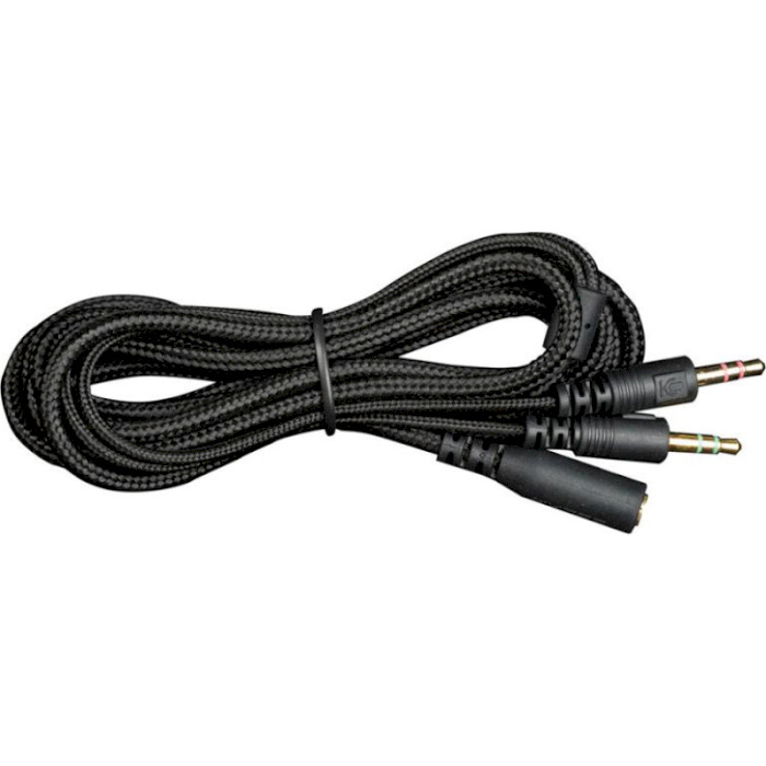 

Переходник HYPERX Cloud PC mini jack 3.5 mm (HXS-HSEC2), Аудіо розгалужувач Cloud PC mini jack 3.5 mm