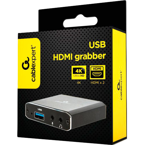 Переходник CABLEXPERT 2 х HDMI - USB + 2 х 3.5 мм (UHG-4K2-01) Коннекторы мама-мама