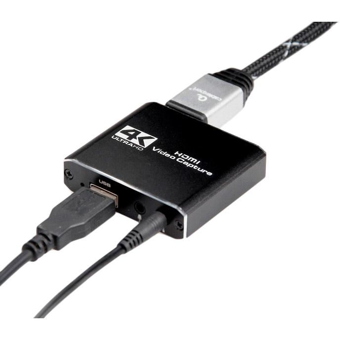 Переходник CABLEXPERT 2 х HDMI - USB + 2 х 3.5 мм (UHG-4K2-01) Вид переходник