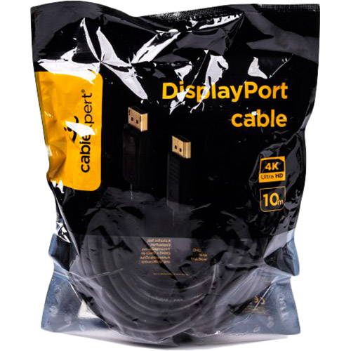Кабель CABLEXPERT DisplayPort - DisplayPort V1.2 10 м (CC-DP2-10M) Тип роз'єму DisplayPort - DisplayPort