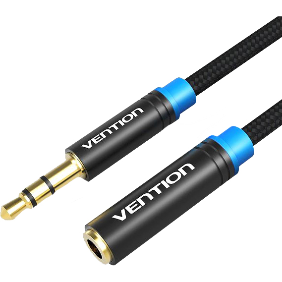 

Кабель Vention Audio 3.5 мм M - 3.5 мм F 5 м Black (VAB-B06-B500-M), Кабель Audio 3.5 mm M - 3.5 mm F, 5 m,