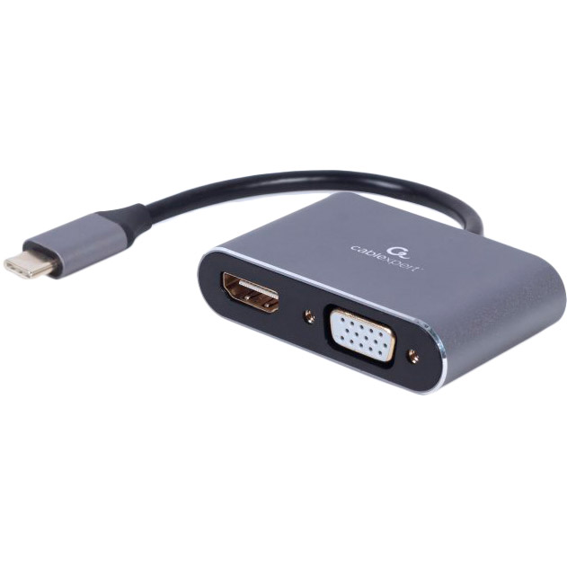 

Кабель CABLEXPERT USB Type-C - HDMI/VGA 0.15 м Black (A-USB3C-HDMIVGA-01), USB-C - HDMI/VGA A-USB3C-HDMIVGA-01