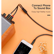 Кабель UGREEN AV102 mini-jack 3.5 мм - 2RCA 1.5 м Gray (10511)