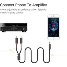 Кабель UGREEN AV102 mini-jack 3.5 мм - 2RCA 1.5 м Gray (10511)