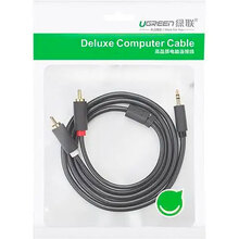 Кабель UGREEN AV102 mini-jack 3.5 мм - 2RCA 3 м Gray (10512)