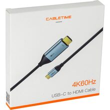 Кабель PowerPlant USB Type-C - HDMI 1.8 м (CA913350)