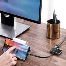 Перехідник UGREEN USB 2.0 - HDMI+VGA CM303 Black (70549)
